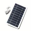 5V 2W USB Solar Panel Outdoor Hiking Waterproof Camping Portable Battery Mobile Power Battery Solar Mobile Phone Charger