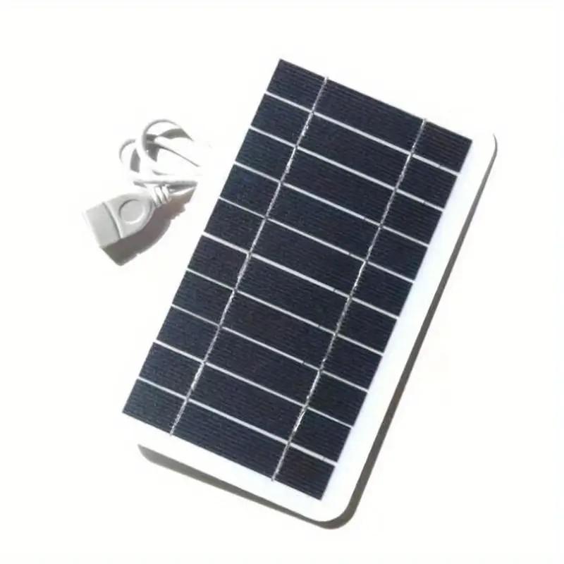 5V 2W USB Solar Panel Outdoor Hiking Waterproof Camping Portable Battery Mobile Power Battery Solar Mobile Phone Charger