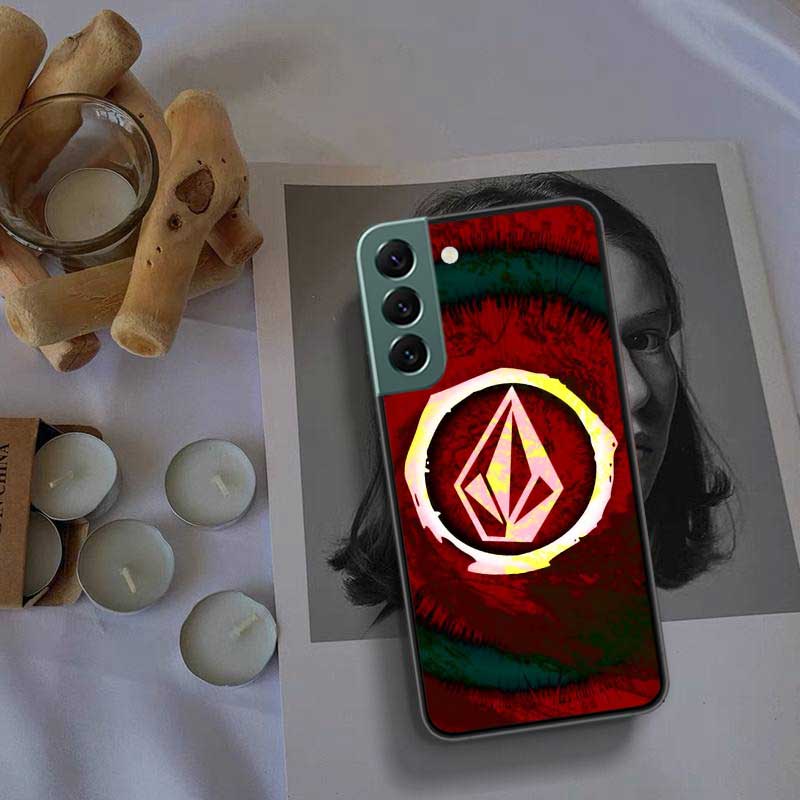 Volcom Logo Phone For Samsung S25 Edge Galaxy S22 Ultra S21 S10 S9 Plus S20 S23 S24 FE Case S10E Cover Silicone Soft Coque Funda