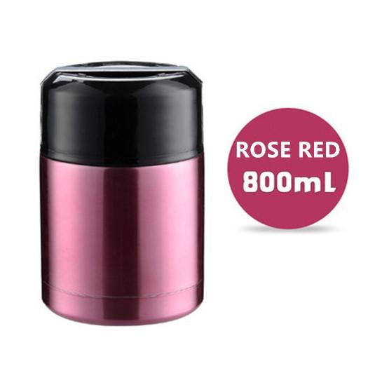 Velká kapacita 800ML/1000ML/1200ML Termoska na oběd Přenosné nerezové nádoby na polévku Vakuové baňky Termohrnek