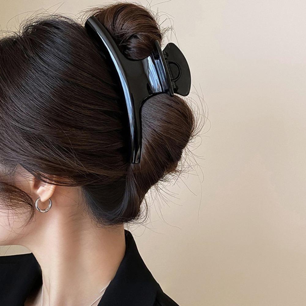 15cm Size Hair Claw Clip Arc Shaped Shark Clip Stylish Large Hair Clip  Women Use