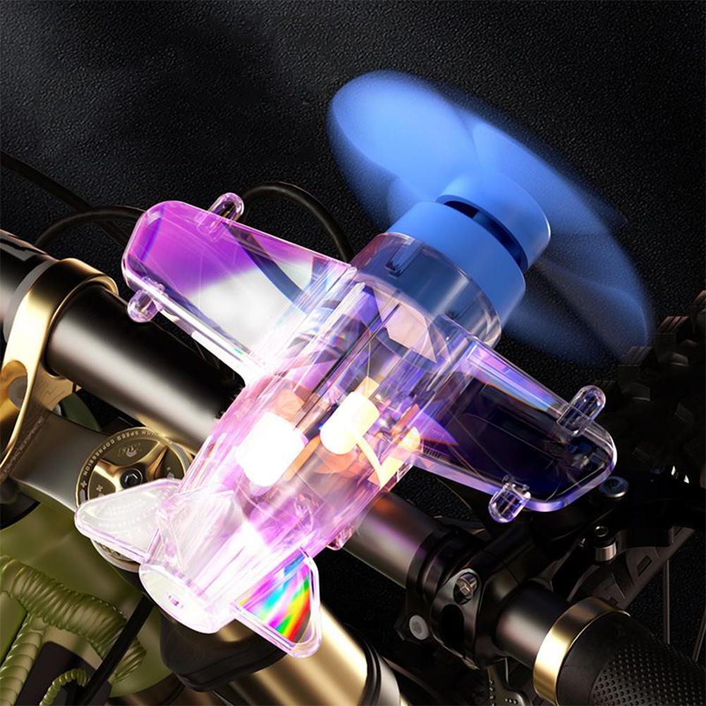Wind Power Aircraft Wind Power LED Bright Light Car Rotation Electric Lights Night Motorcycle Accessories Decoration E0I6