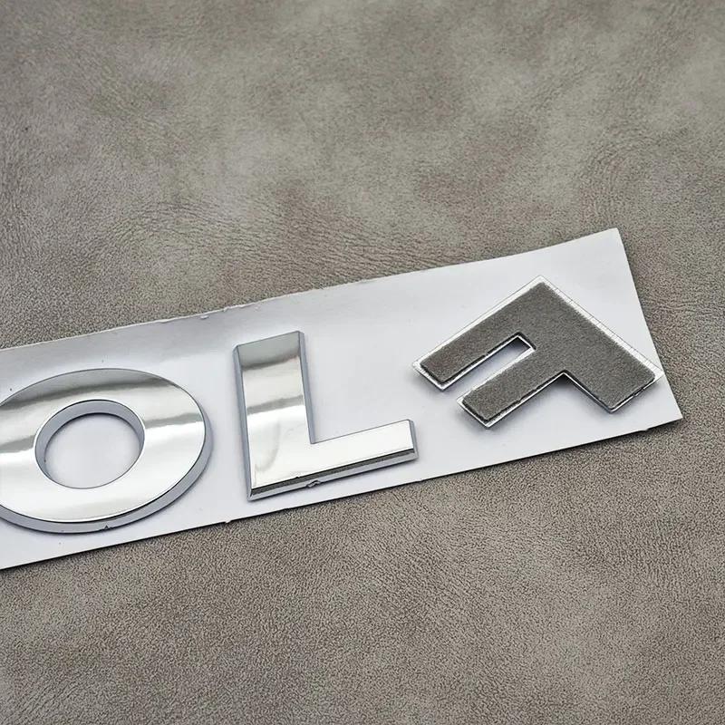 2026 Hot For VW VOLKSWAGEN VW 3D ABS Chrome Black Logo GOLF Emblem Letters Sticker Car Rear Trunk Badge For Volkswagen Golf 4 5 