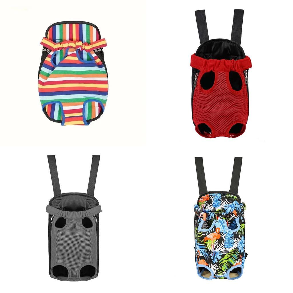 Pet Travel Breathable Backpack With Adjustable Straps For Outdoor Dog Walks
