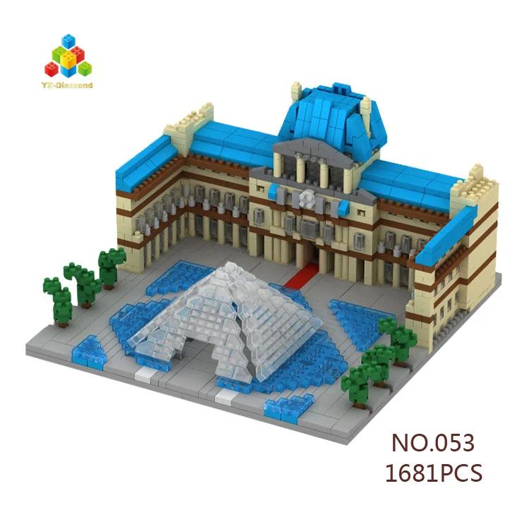 Yz Mini Blocks Architecture Pisa World Landmark Building Bricks Louvre Lovely Toys Eiffel Tower Model Castle For Children Gifts