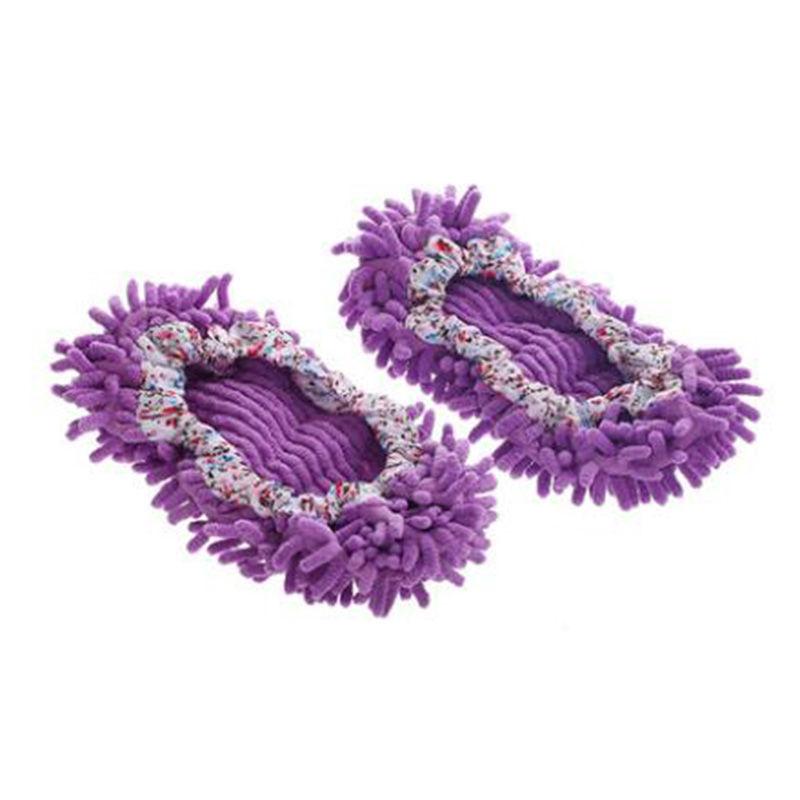 Cheap 1Pairs Dust Mop Slipper Lazy House Floor Polishing Cleaning