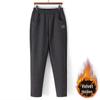 Mom's Thick Fleece Wool Pants for Winter & Middle-Aged Comfort