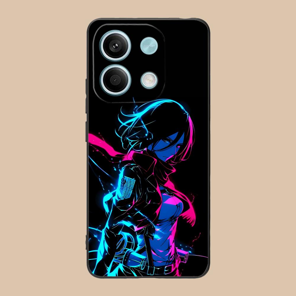 AOT Mikasa Mobile Phone Case for POCO M7 M6 M5 M4 M3 X7 X6 X5 X4 X3 Pro GT 5G Colour Printing Protective Cover Smartphone Luxury