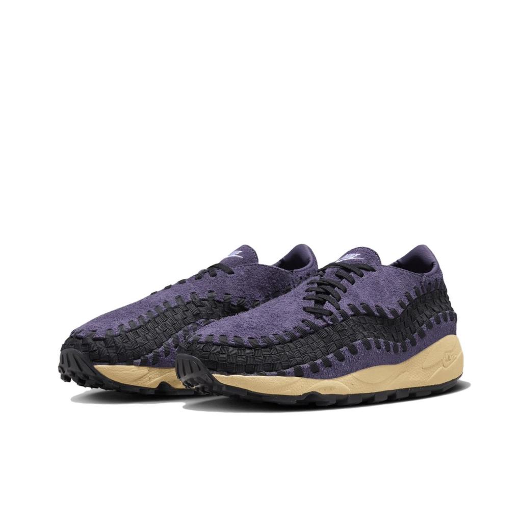 Nike Air Footscape Woven Dark Raisin Damesneakers Lilla Svart Kokosmelk FZ2615-500
