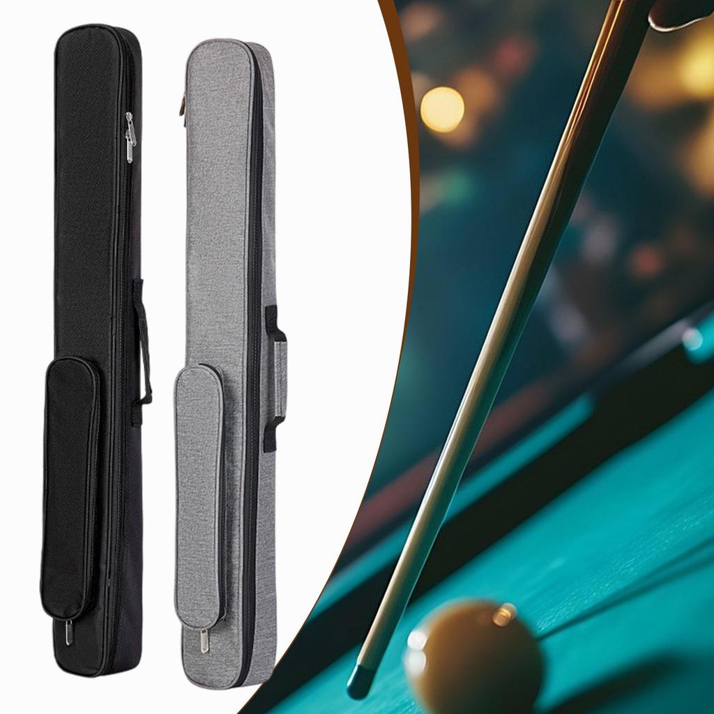 Billiards Pool Cue Case with Handle Storage Pouch for Club Traveling Outdoor black