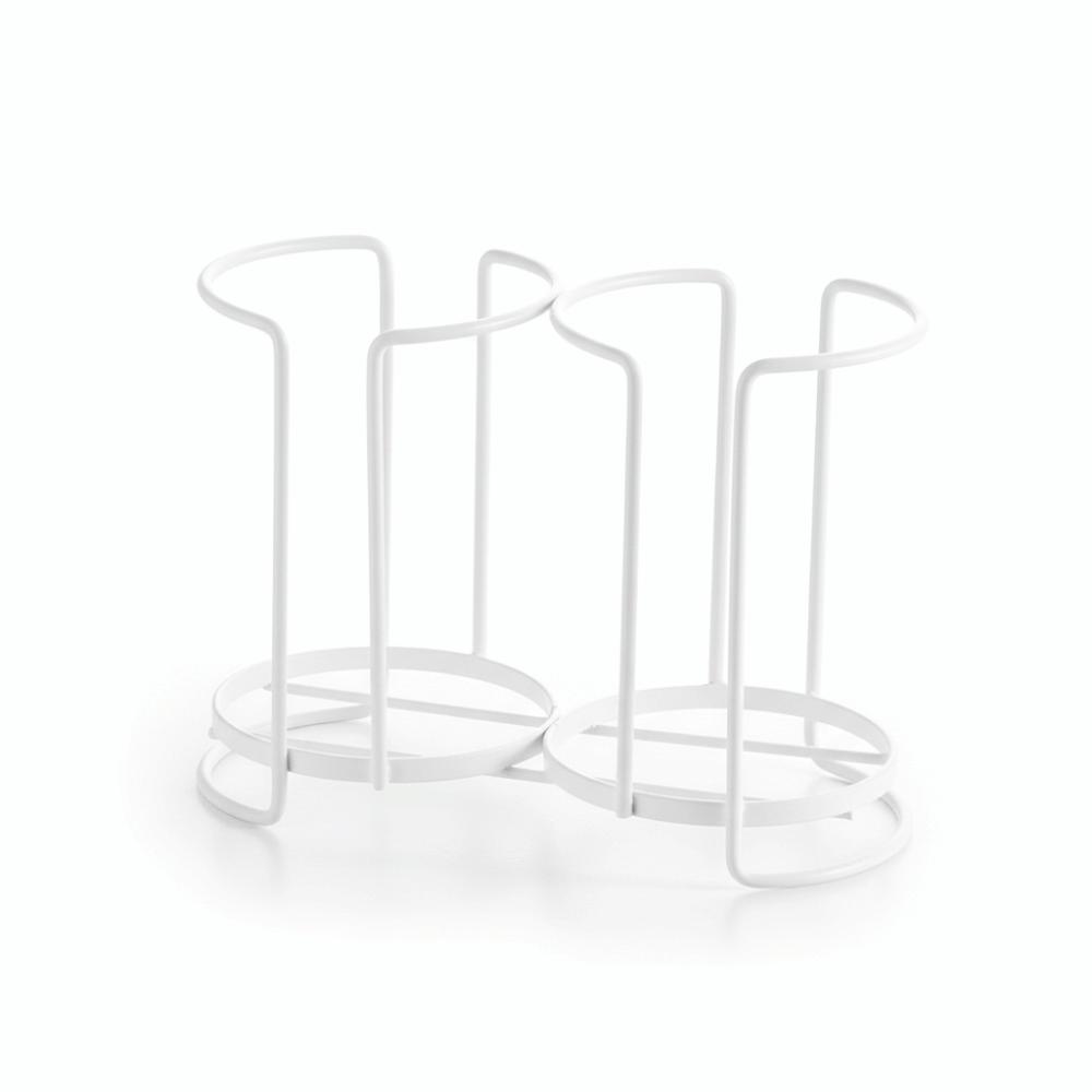 Metal Cup Rack Large Capacity Single Layer Cup Storage Shelf Hollow Out Design Double Layer Kitchen Paper Cup Holder