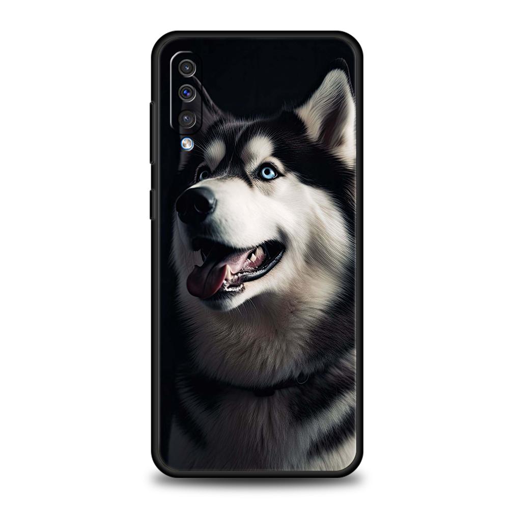 Siberian Husky Sled Dog Phone Case for Samsung Galaxy A24 A13 A53 A73 A33 A22 A12 5G A02 A03 A70 A50 A10 A20 A30 Silicone Cover