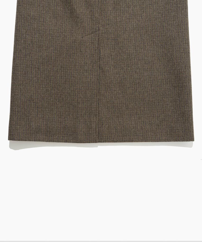 Tudment H-Line Pocket Skirt Brown Check