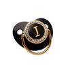 Cross-Border Baby Pacifier with 26 Black Diamond Letters
