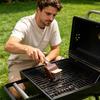 Elektrische Grillbürste mit motorisierten Edelstahlborsten zur BBQ-Grillreinigung, Heavy-Duty-Außengrill-Schaberwerkzeug mit ergonomischem Griff