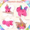 4-24pcs Mini Plush Unicorn Stuffed Animals Unicorn Party Favors Bulk Toys DIY Plush Keychain Stuffed Animal for Kids Party Favor