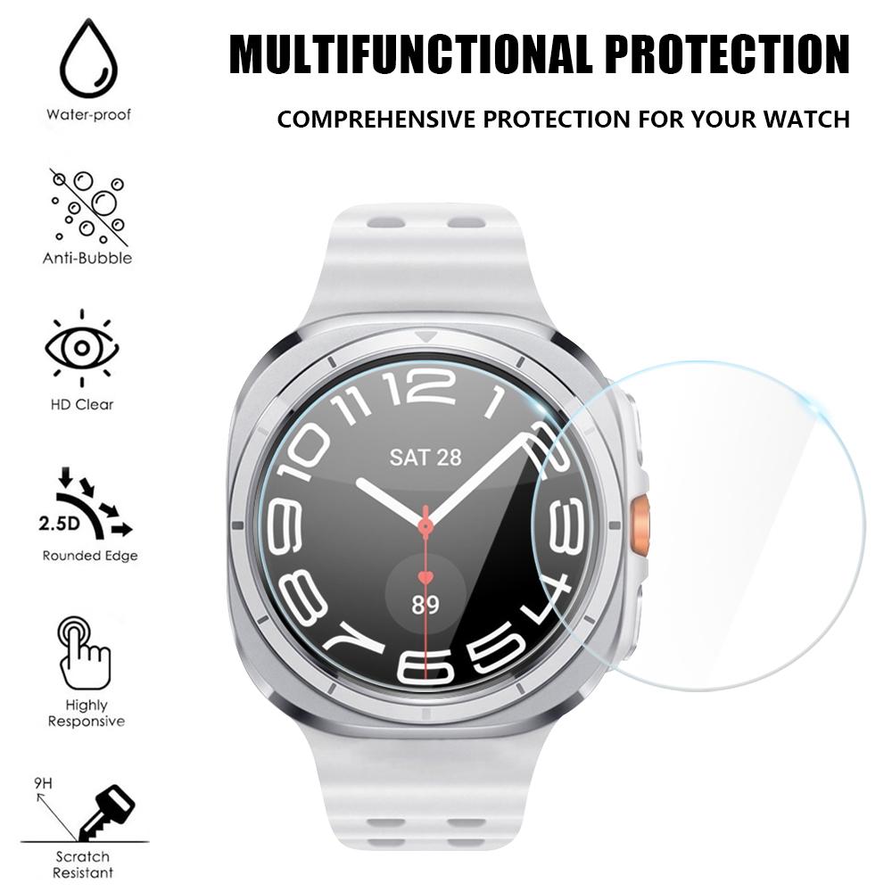 2-5PCS Screen Protector for Samsung Galaxy Watch 7 Ultra 47mm Anti-Scratch Tempered Glass Film for Watch7 40mm 44mm