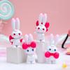Fashion Eye-catching Decorative Non-fading Adorable Bunny Rabbit Sculpture Ornament Office Supply Statue