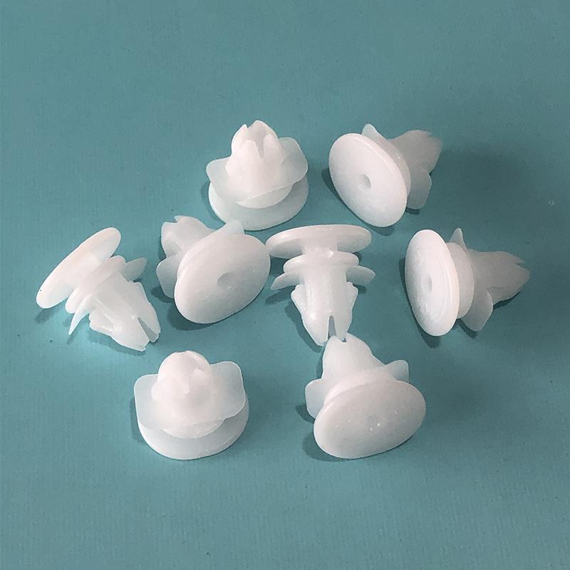 50Pcs Car Door Trim Strip Wiping Skirts Snap Hooks Fasteners Clips Rivets for Volvo S80L S60 S40 XC90 30784514 Bumpstrip Clips