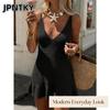 JPNTKY Women's Fashion Summer Spring Solid Color Print U-Neck Sleeveless Casual Dresses