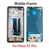 Middle Frame For Poco X7 / Pro LCD Front Frame Housing Bezel With Side Button Repair Parts