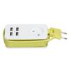 Power Strip 1200W 10A Fireproof  Adapter with 4 USB Port for Smartphones Tablet