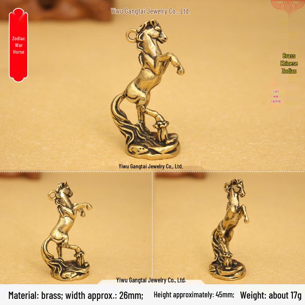 Portachiavi Rame Ottone 3D Dodici Segni Zodiacali