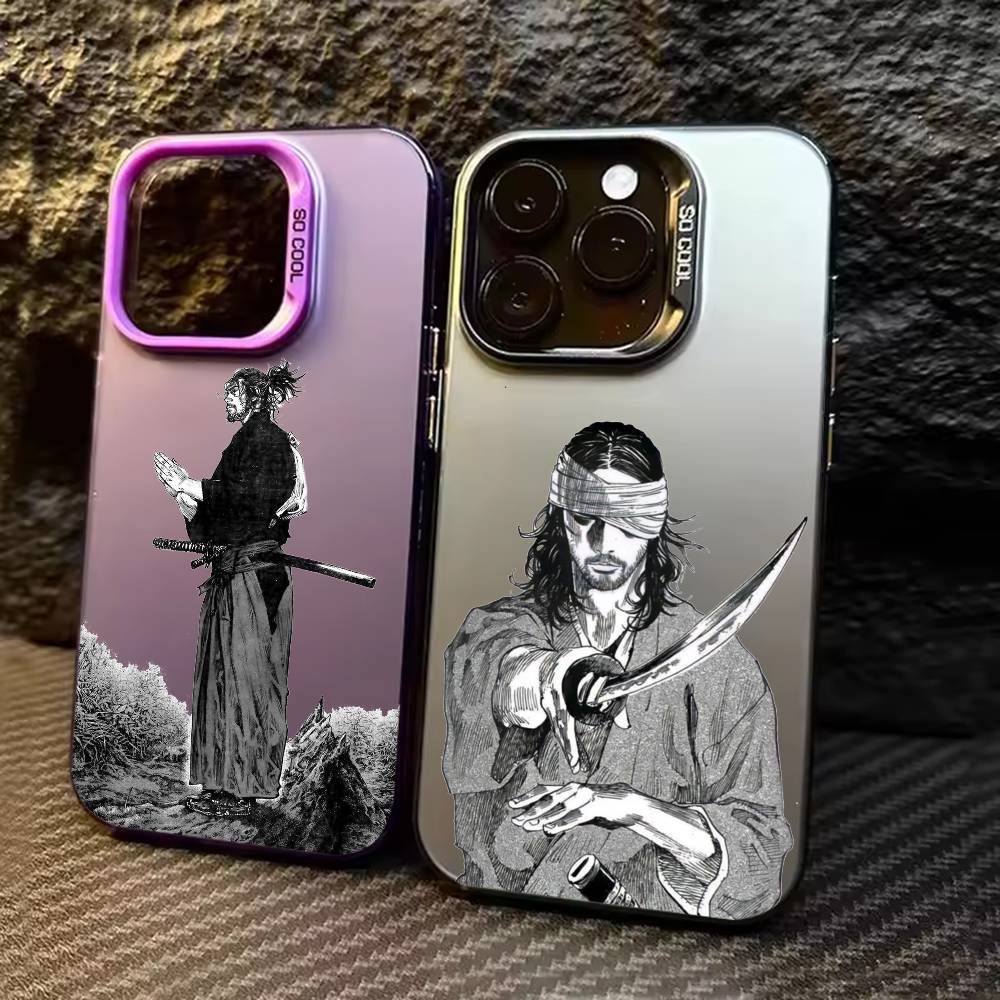 Vagabond M-Miyamoto Musashis Phone Case For iPhone 17 16 15 14 13 12 11 Pro Max Plus Silver candy Matte Cover