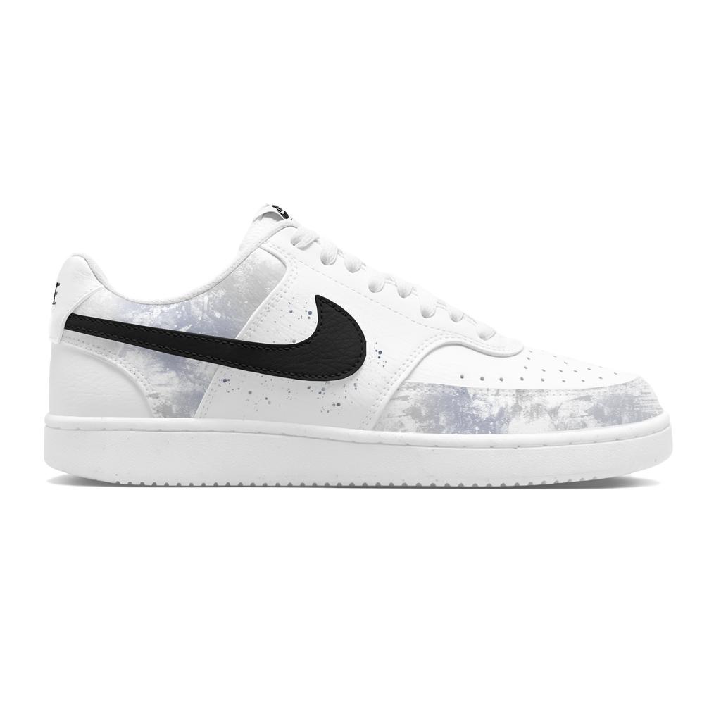 Nike Court Vision 1 White Ink Song Slip Resistant Abrasion Resistant Low Top Skateboard Shoes Men's Black White DH2987-101(Team1629-)
