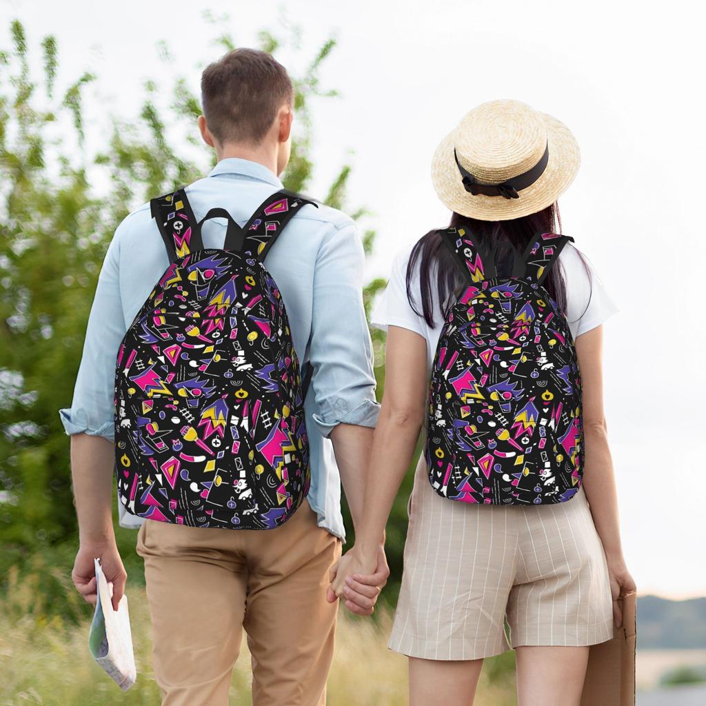 Cartoon Deltarunes Game Casual Backpack Sports High School Business  Daypack for Men Women College Canvas Bags