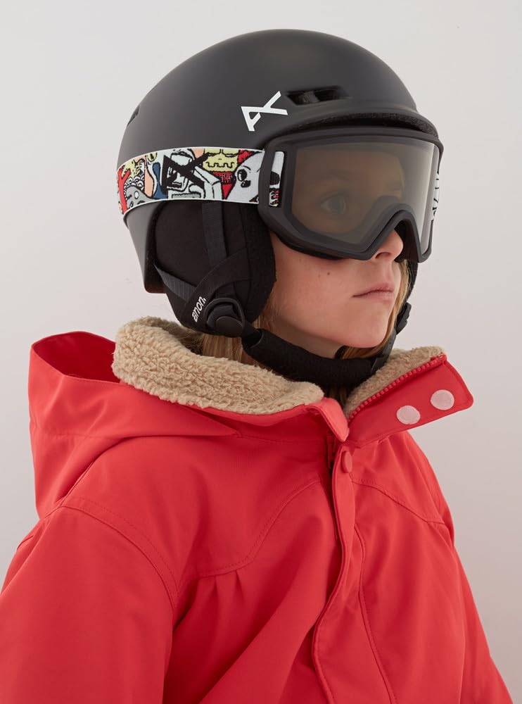 Anon BURNER Sizes 13328100001 Boys' Ski/Snowboard Helmet, 2019-20 Model, L-XL, Black,