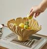 Petal Shaped Ceramic Fruit Bowl Storage Crafts Home Coffee Table Snack Plate Ornaments Bedroom Dresser Jewelry Tray Decoration