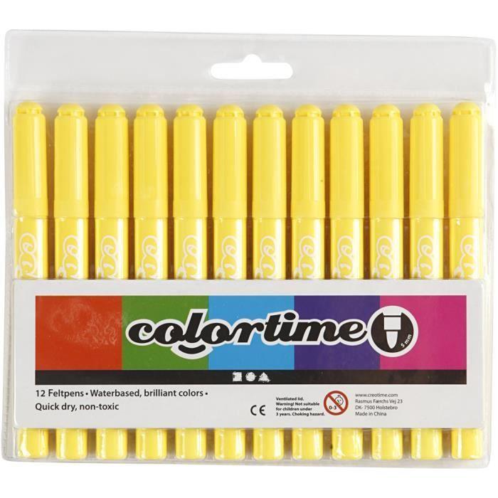 Markers - COLORTIME - Ref 37337 - Bright Colors - Dry Quickly - Ventilated Caps