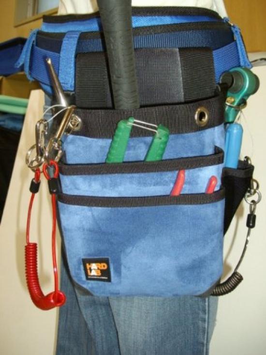 Kozuchi Hard Lab 3 Navy HL-205N Electrician's Bag, Tiers,