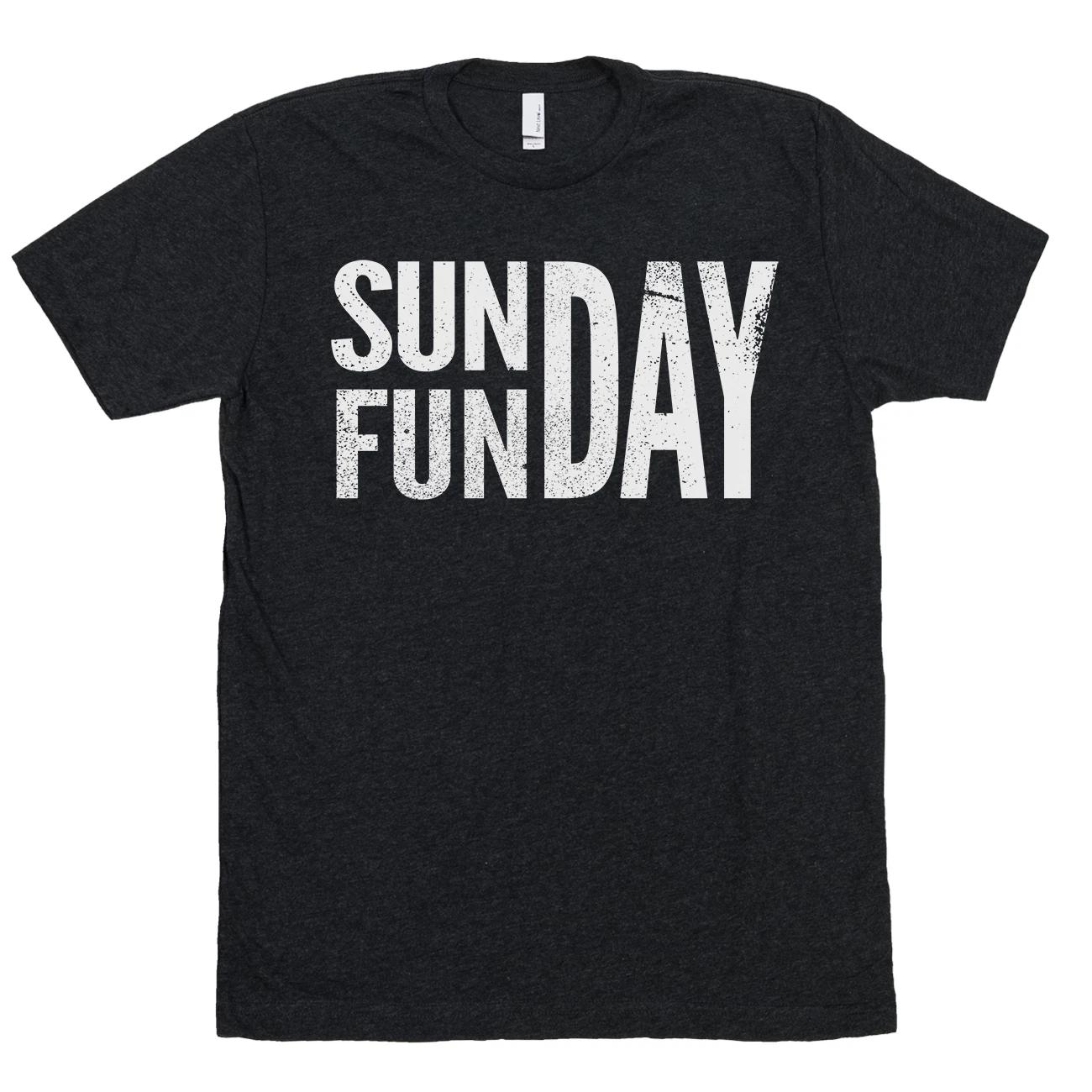 SUNDAY FUNDAY Футболка Выходные Праздники Шампанское Мимозы Кровавая Мэри Бранч XXXL
