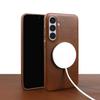 For  Magnetic Genuine Leather Case For Samsung Galaxy S2 FE S24 Plus S23 Ultra S22 S21 S20 Note20 Ultra Phone Back Cover