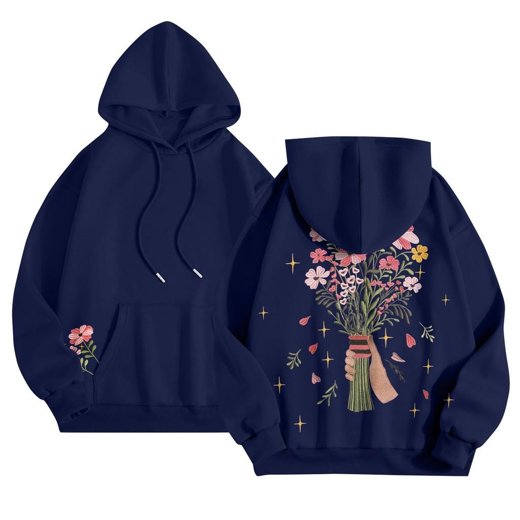 Womens Hoodies Oversized Sweatshirts Long Sleeve Casual Pullover Hooded Sweatshirt Tops