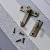 Elegante Serratura a Scatto in Bronzo Antico Maniglia Serratura Scorrevole per Finestre e Porte per Scatole Portagioielli in Legno Fatto a Mano