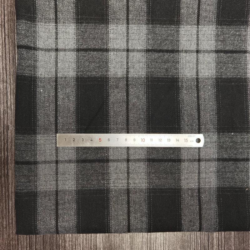 Children's Twill Plaid Flannel Shirt Fabric - Yarn Dyed, Brushed Cotton