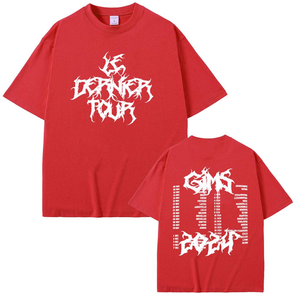 

Rapper Gims LES DERNIERES VOLONTES DE MOZART Dernier Tour T Shirt Men Women Hip Hop Fashion Vintage Tshirt Oversized Streetwear S