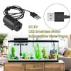 USB 5V Mini Submersible Water Pump, Quiet DC Circulation Pump for Aquarium Fish Tank, Hydroponics, Fountain with Cable