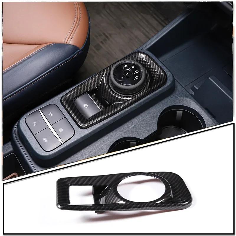

For Ford Maverick 2026-2026 ABS Carbon Fiber/Matte black/Red Style Car Center Console Gear Shift Panel Cover Trim Accessories