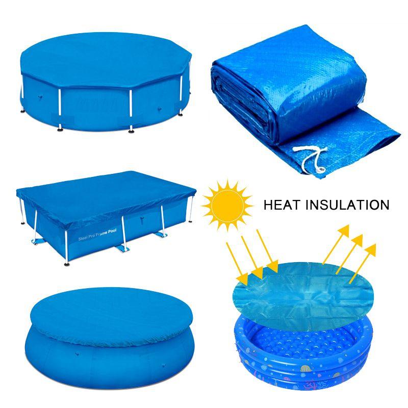 Reliable Blue Pool Cover For Metal Framed Round And Rectangle Swimming Pools