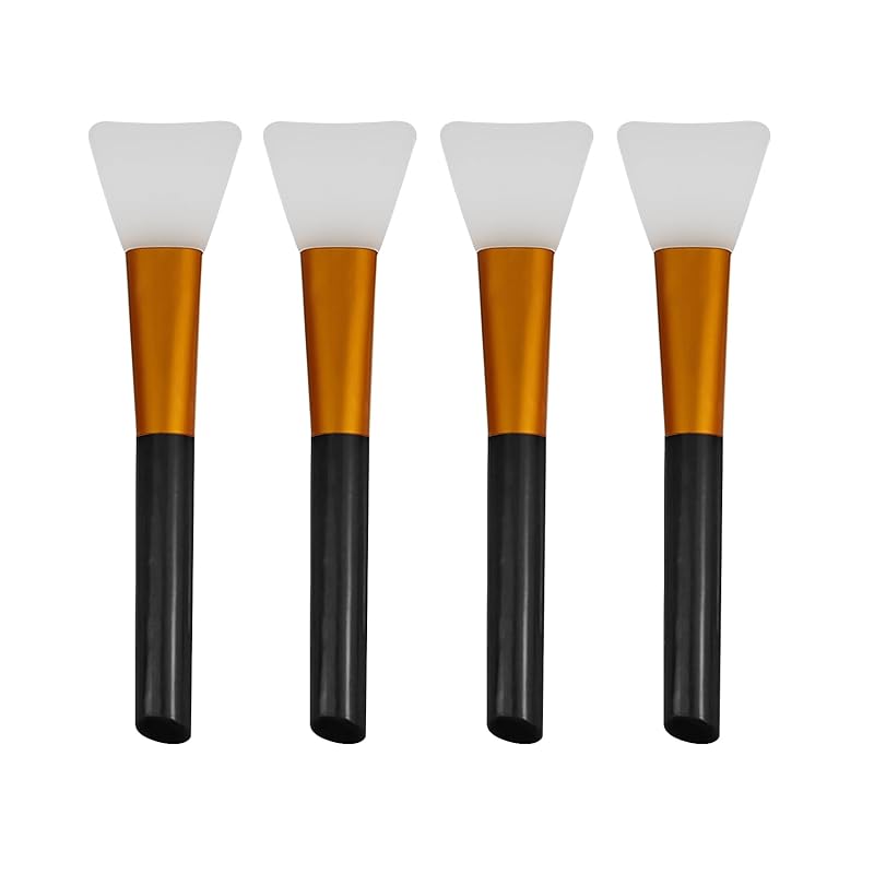 4 Pack Facial Brush, Makeup Spatula, Silicone Face Mask Applicator, Face Mask Brush for Skincare, Makeup Tools