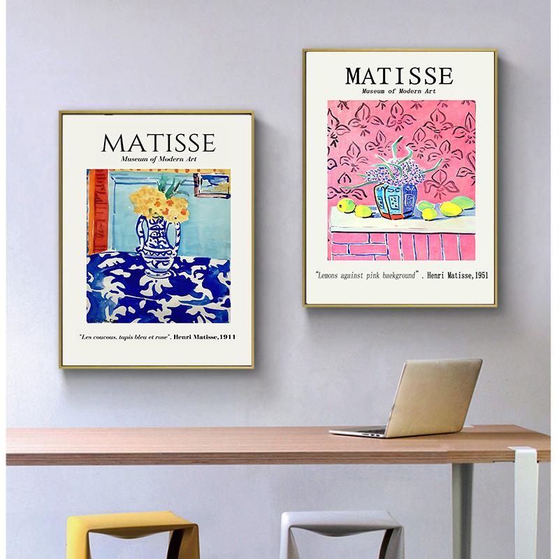 Abstrakte Linien Leinwandmalerei Poster Nordisch Matisse Wandkunst Druck Dekoratives Mädchenbild Modernes Wohnzimmer Heimdekor Ungerahmt