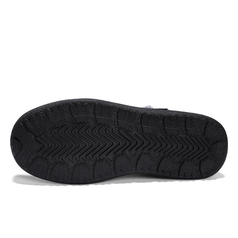 Holfredterse Outdoor Ankle Snow Boots Men Fur Warm Suede Winter Waterproof Boots Long Plush Plus Size 39-47 Black/Blue/Grey L878