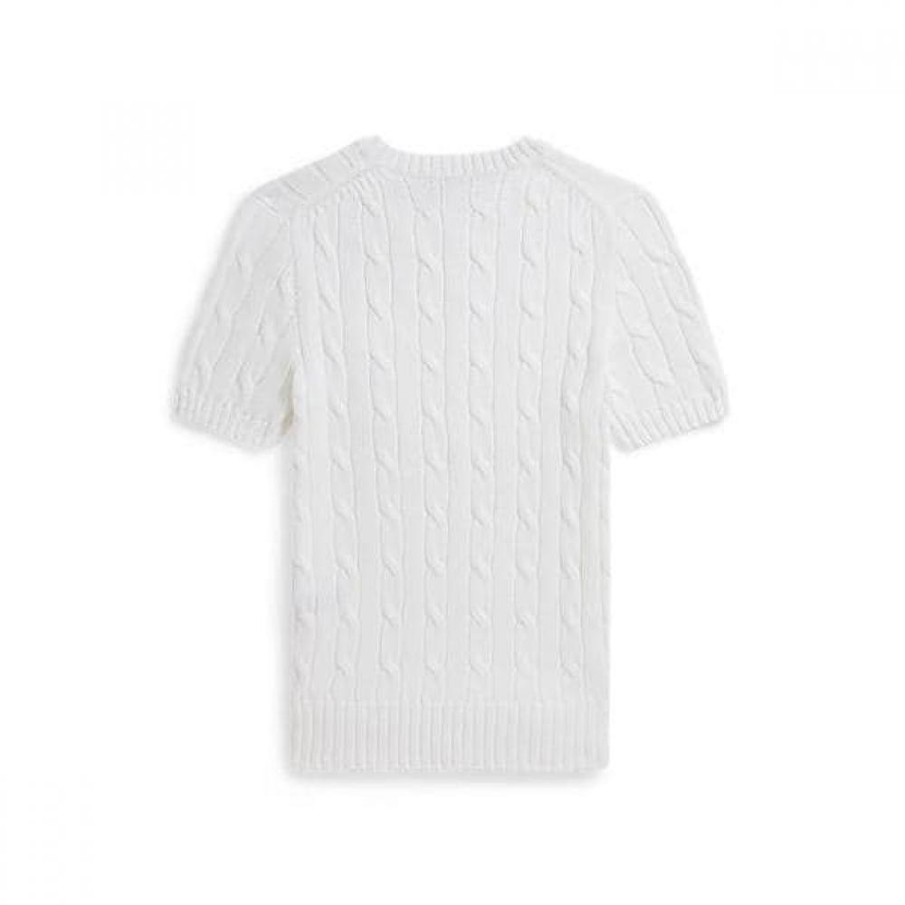 Polo Ralph Lauren Women Cable Knit Short Sleeve Sweater Wmposwenc021584100