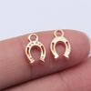 20pcs Charms Lucky Horseshoe Good Luck Antique Bronze Silver Color Pendants DIY Findings Tibetan Jewelry Craft