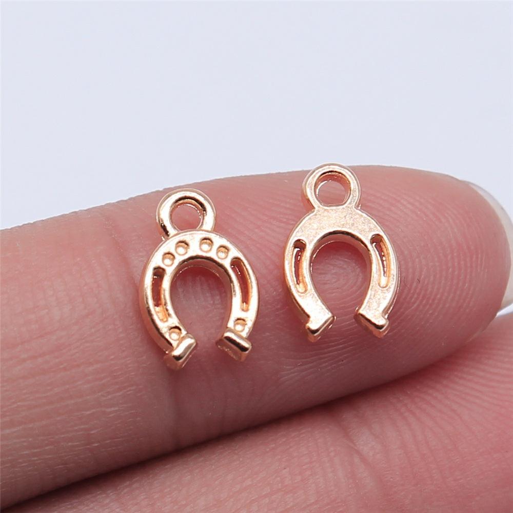 

20pcs Charms Lucky Horseshoe Good Luck Antique Bronze Silver Color Pendants DIY Findings Tibetan Jewelry Craft