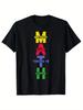 Summer Math Print Men'S Fun T-Shirt